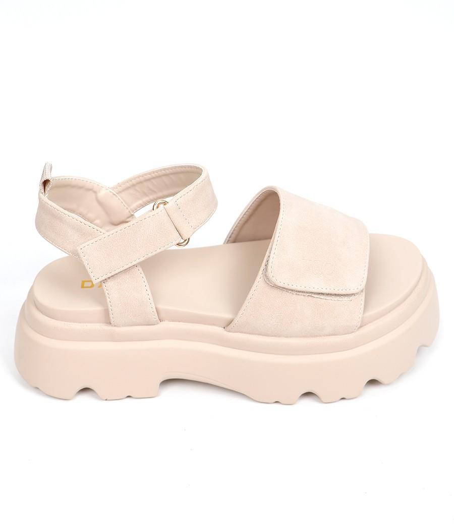 Sandales compensées à bride Velcro Réf: 80021- 4