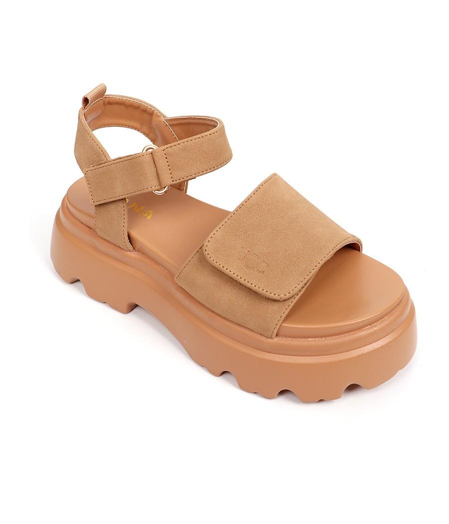 Sandales compensées à bride Velcro Réf: 80021- 4