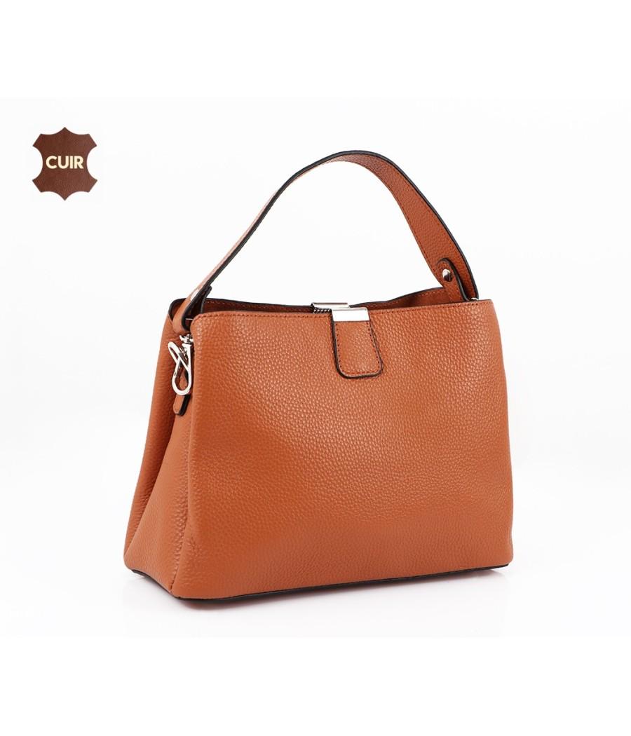 Sac à Bandoulière en Vrai Cuir: 6677