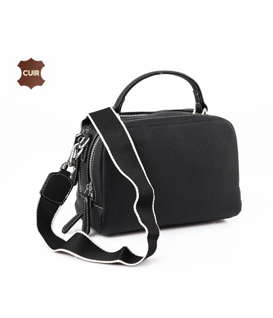 Sac à Bandoulière en Vrai Cuir: 99123