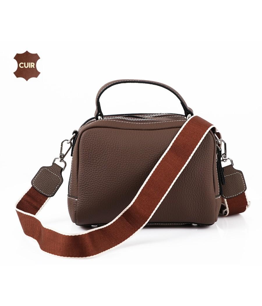 Sac à Bandoulière en Vrai Cuir: 99123