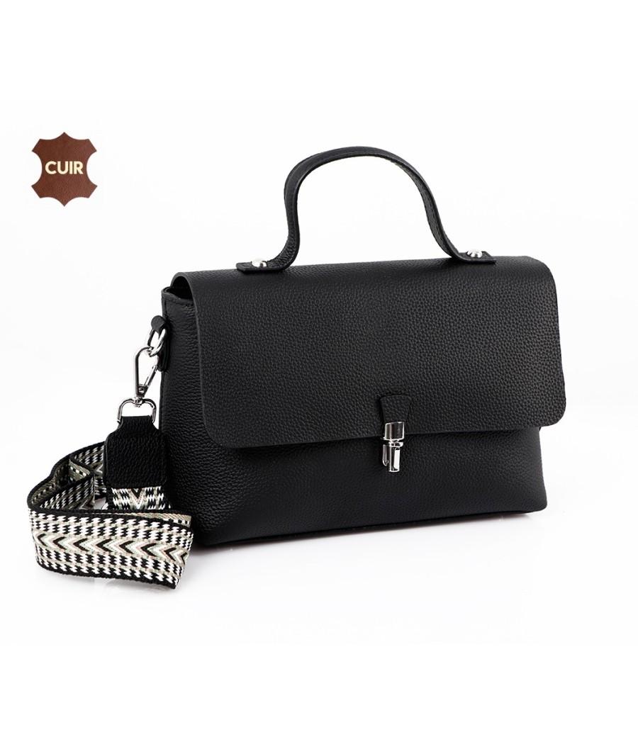 Sac à Bandoulière en Vrai Cuir: 99149