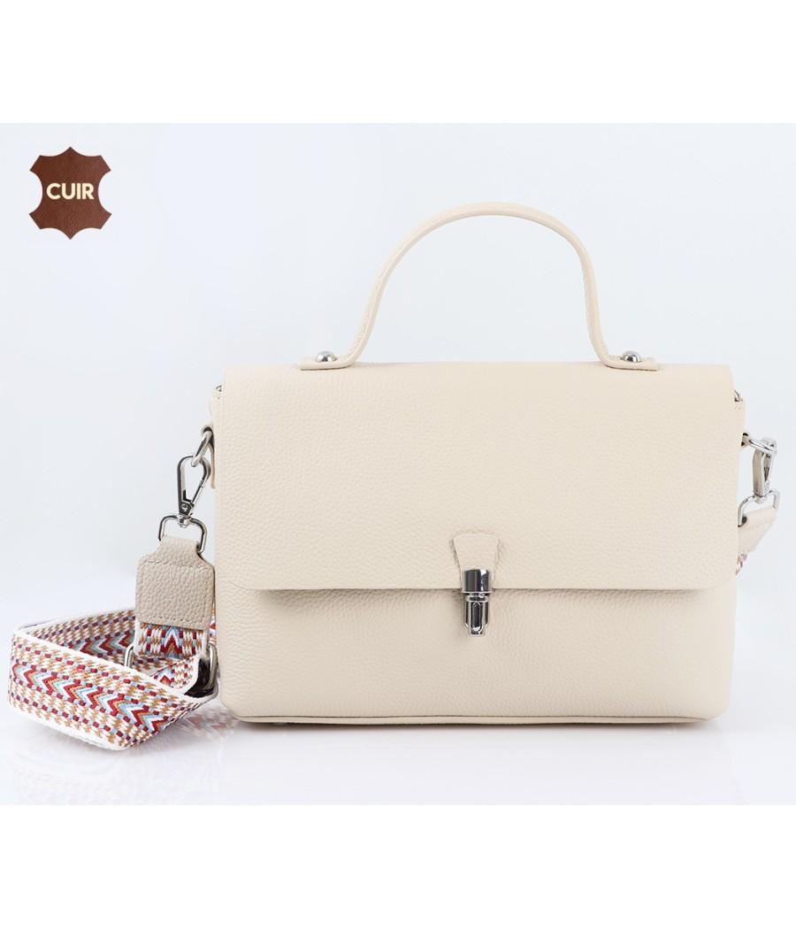 Sac à Bandoulière en Vrai Cuir: 99149