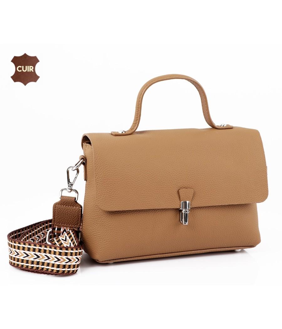 Sac à Bandoulière en Vrai Cuir: 99149