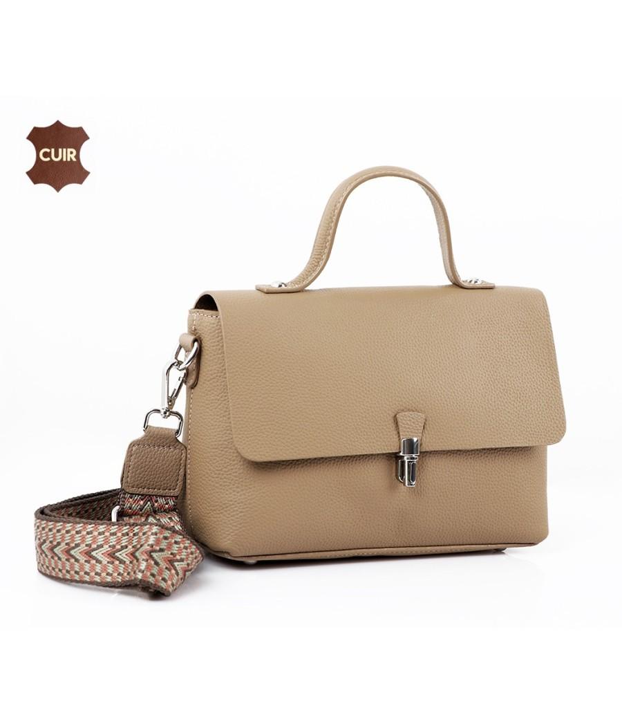 Sac à Bandoulière en Vrai Cuir: 99149