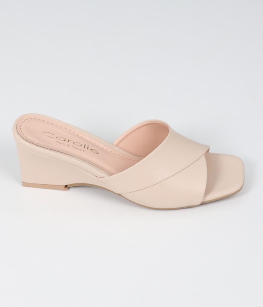 Mules à talons compensé Réf: 806