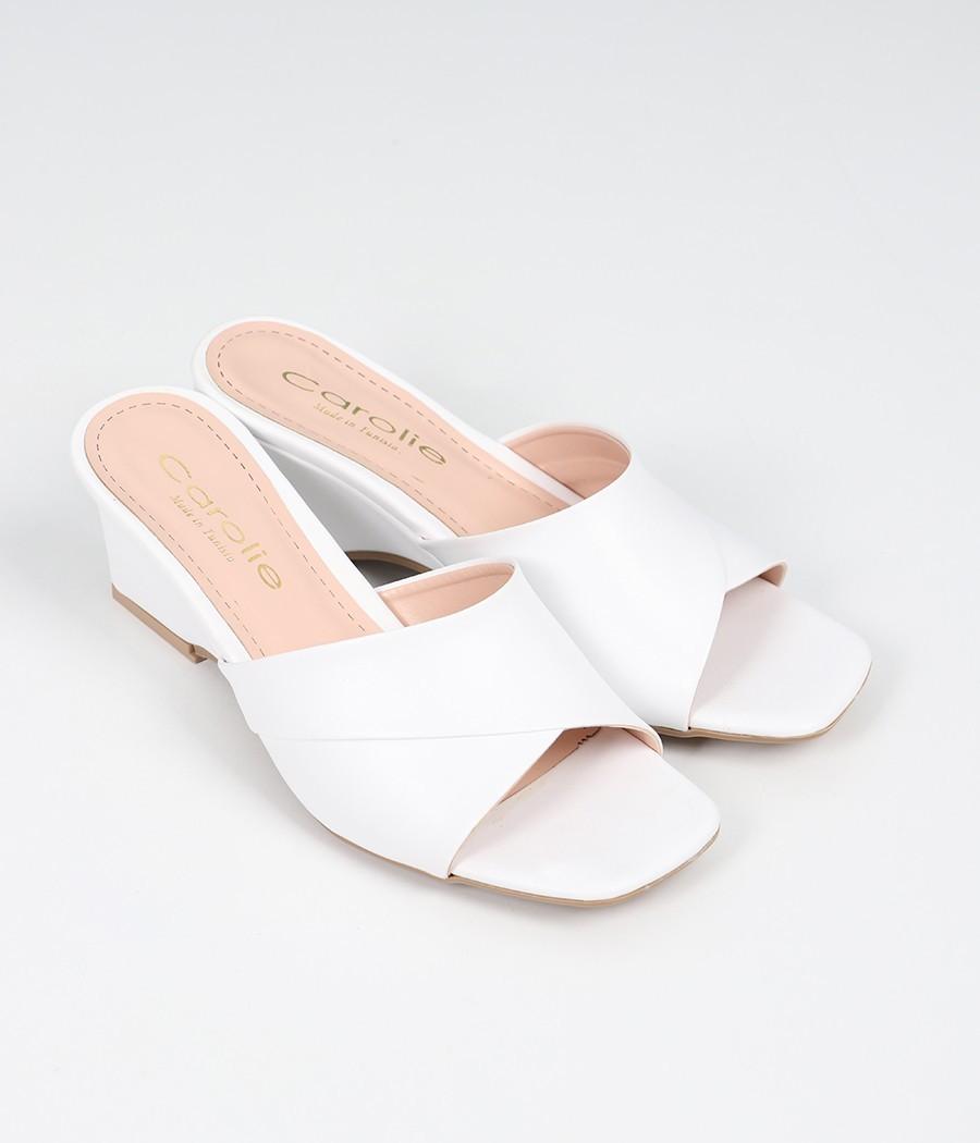 Mules à talons compensé Réf: 806
