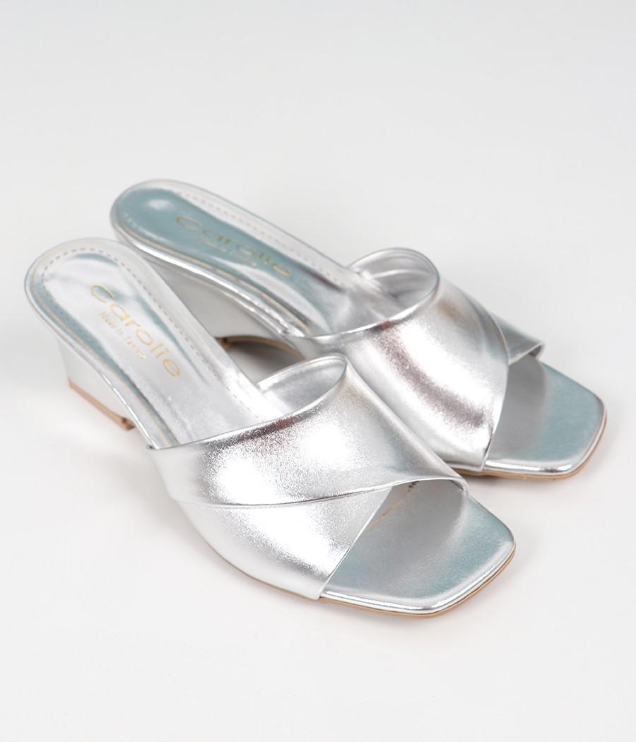 Mules à talons compensé Réf: 806
