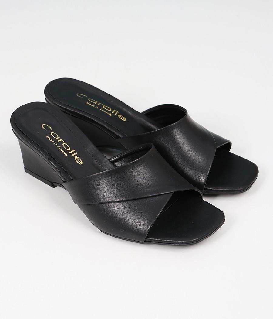 Mules à talons compensé Réf: 806